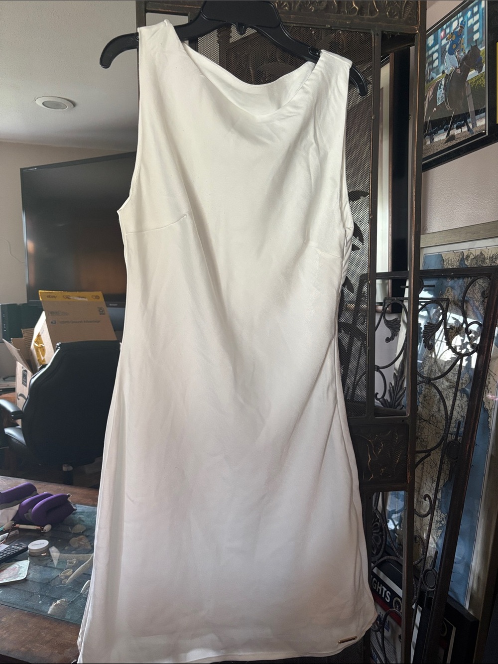 Missguided White Sleeveless Mini Shift Dress